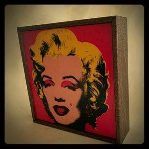 Small Warhol "Monroe" floating frame